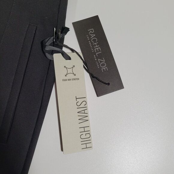 Rachel Zoe New York Pants Women's 6 Black Los Angeles High Rise Slim Leg Pockets - Picture 8 of 10